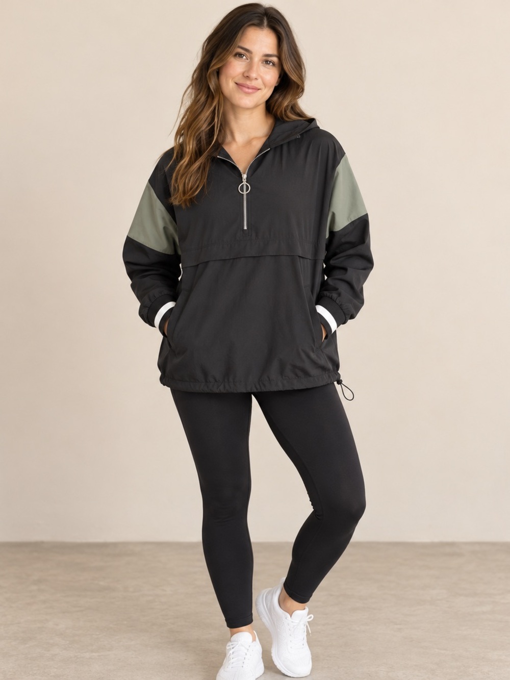 Calvin Klein Performance Hooded Colorblock Anorak S